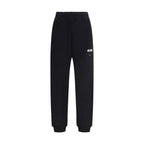 Black Cotton Casual Pants