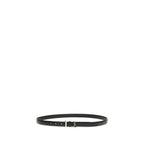 Black Calf Leather Bos Taurus Thin Belt