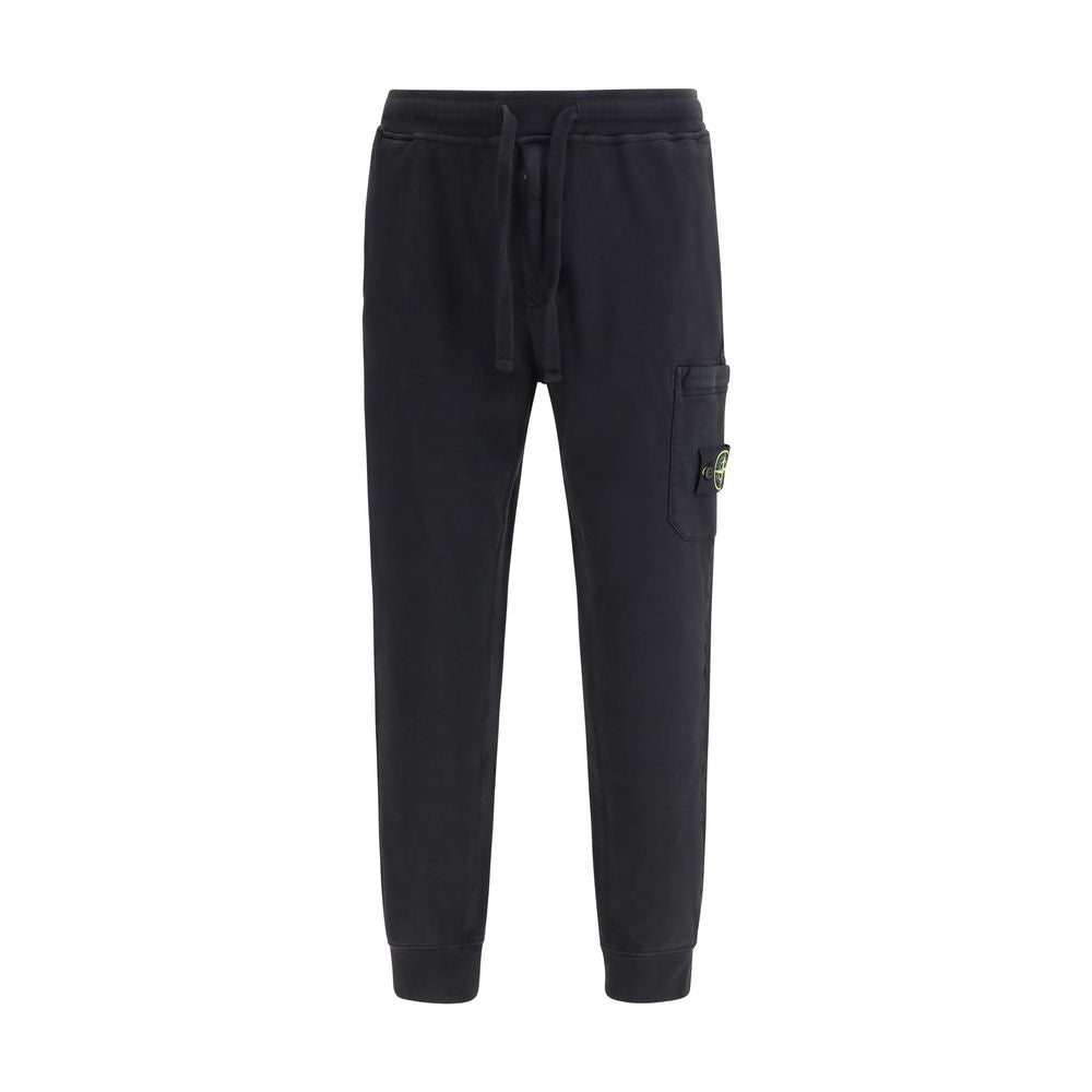 Black Cotton Athletic Pants