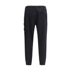 Black Cotton Athletic Pants