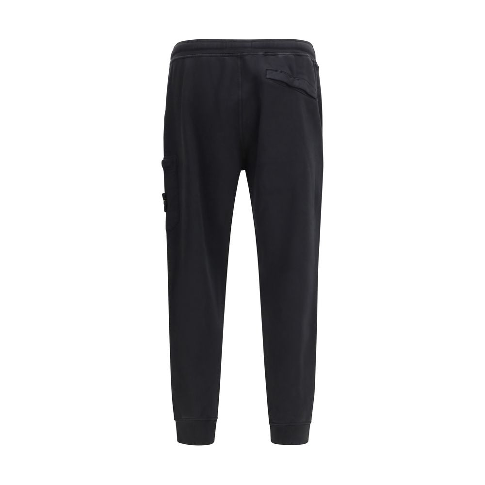Black Cotton Athletic Pants