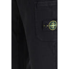 Black Cotton Athletic Pants