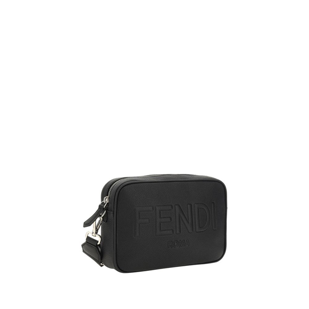 Black Cotton Shoulder Bag