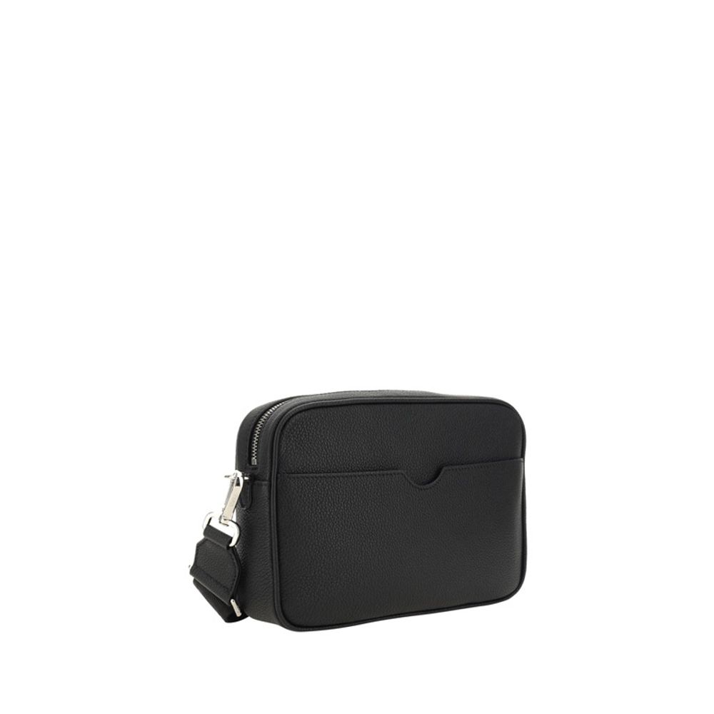 Black Cotton Shoulder Bag
