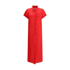 Multicolor Silk Cocktail Dress