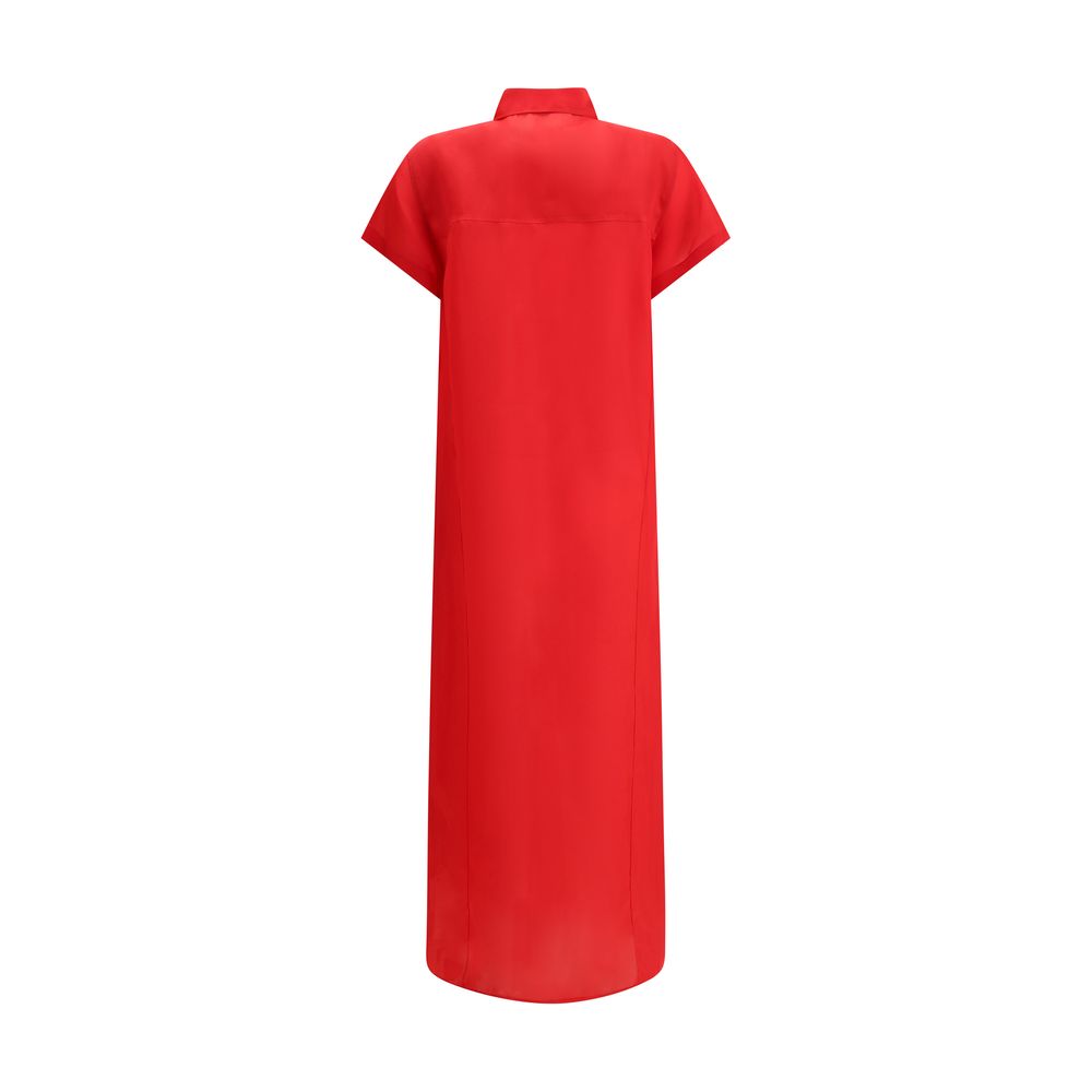 Multicolor Silk Cocktail Dress