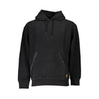 Black Cotton Mens Sweatshirt