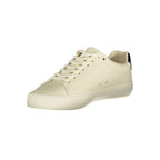 White Polyester Men Sneaker