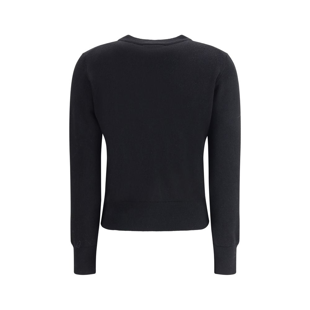 Black Merino Wool Cardigan