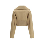 Beige Fleece Wool Coat
