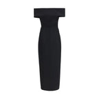 Black Polyester Cocktail Dress