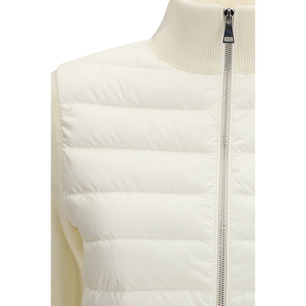 White Polyamide Cardigan