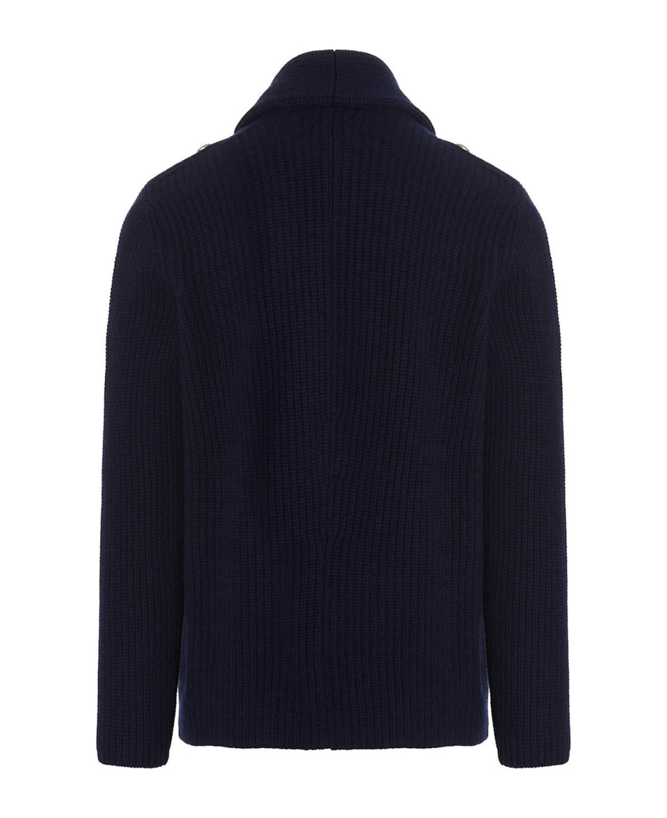 Navy Blue Wool Sweater