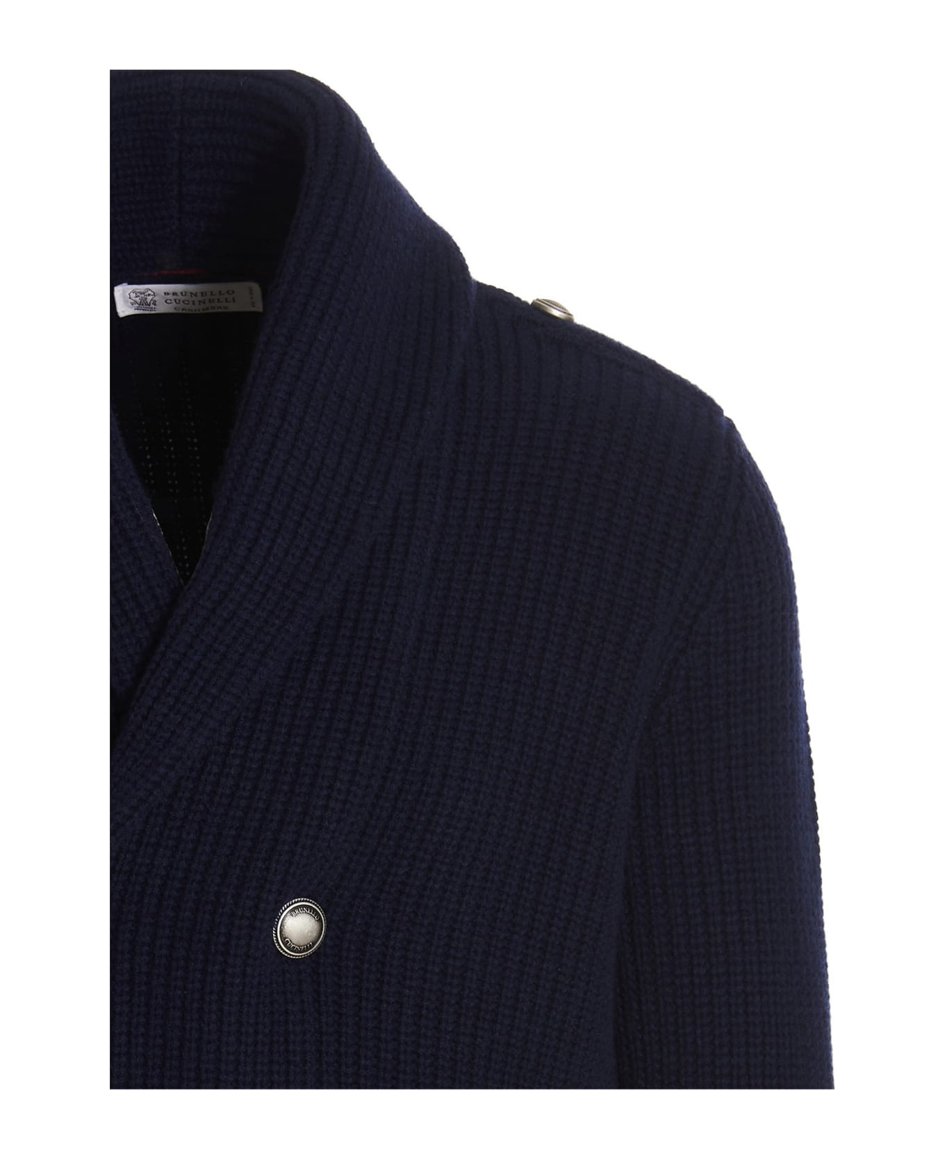 Navy Blue Wool Sweater