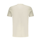 Beige Cotton Men T-Shirt