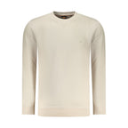 Beige Cotton Men Sweatshirt