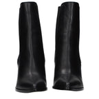 Black Leather Ankle Boots