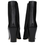 Black Leather Ankle Boots