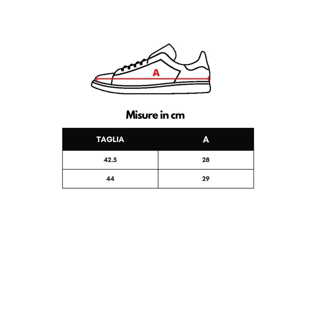 Blue Leather Low Top Sneakers