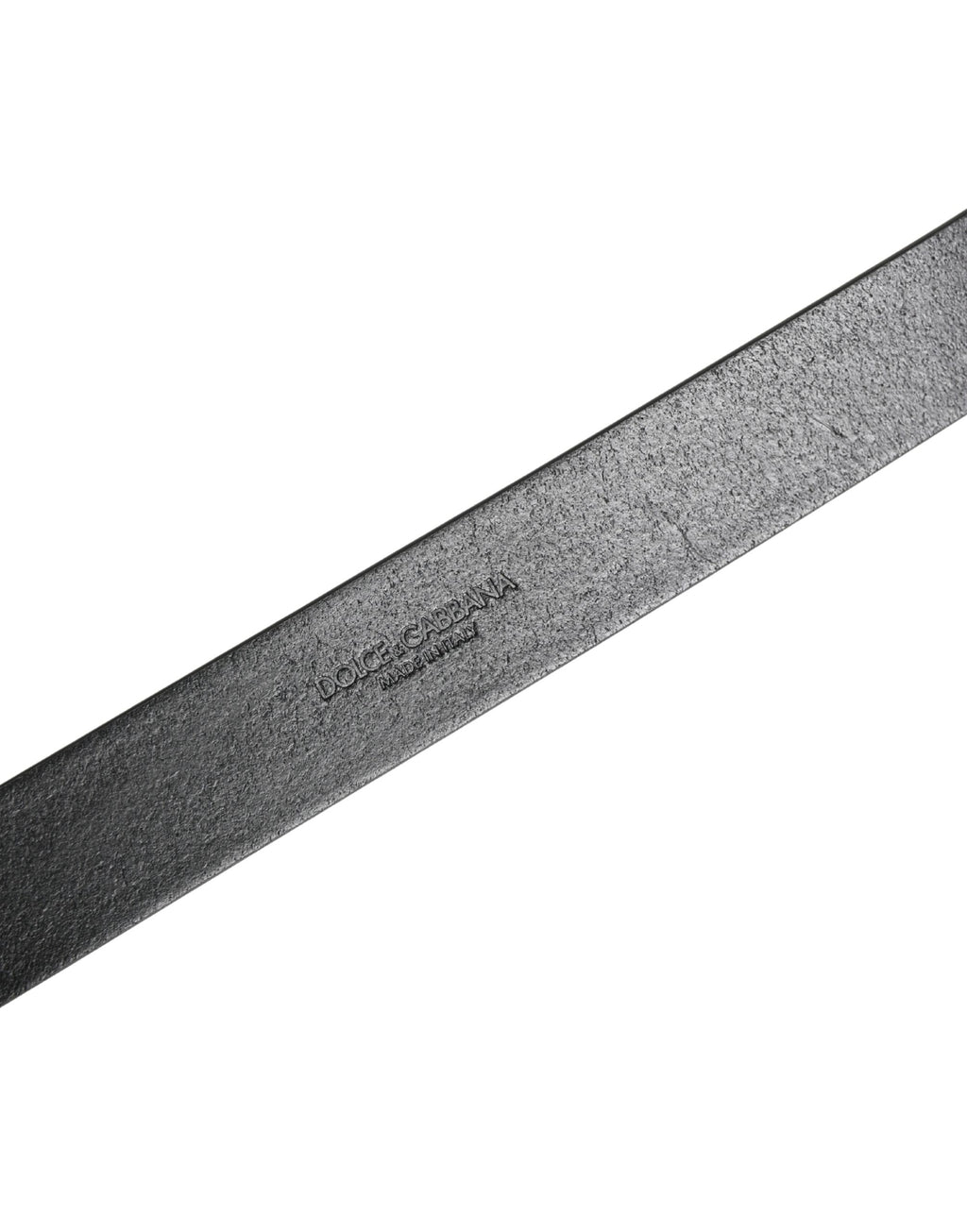 Men Black Calf Leather Logo Metal Buckle Belt