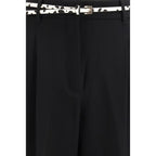 Black Triacetate Dress Pants