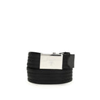 Black Polyester Thin Belt