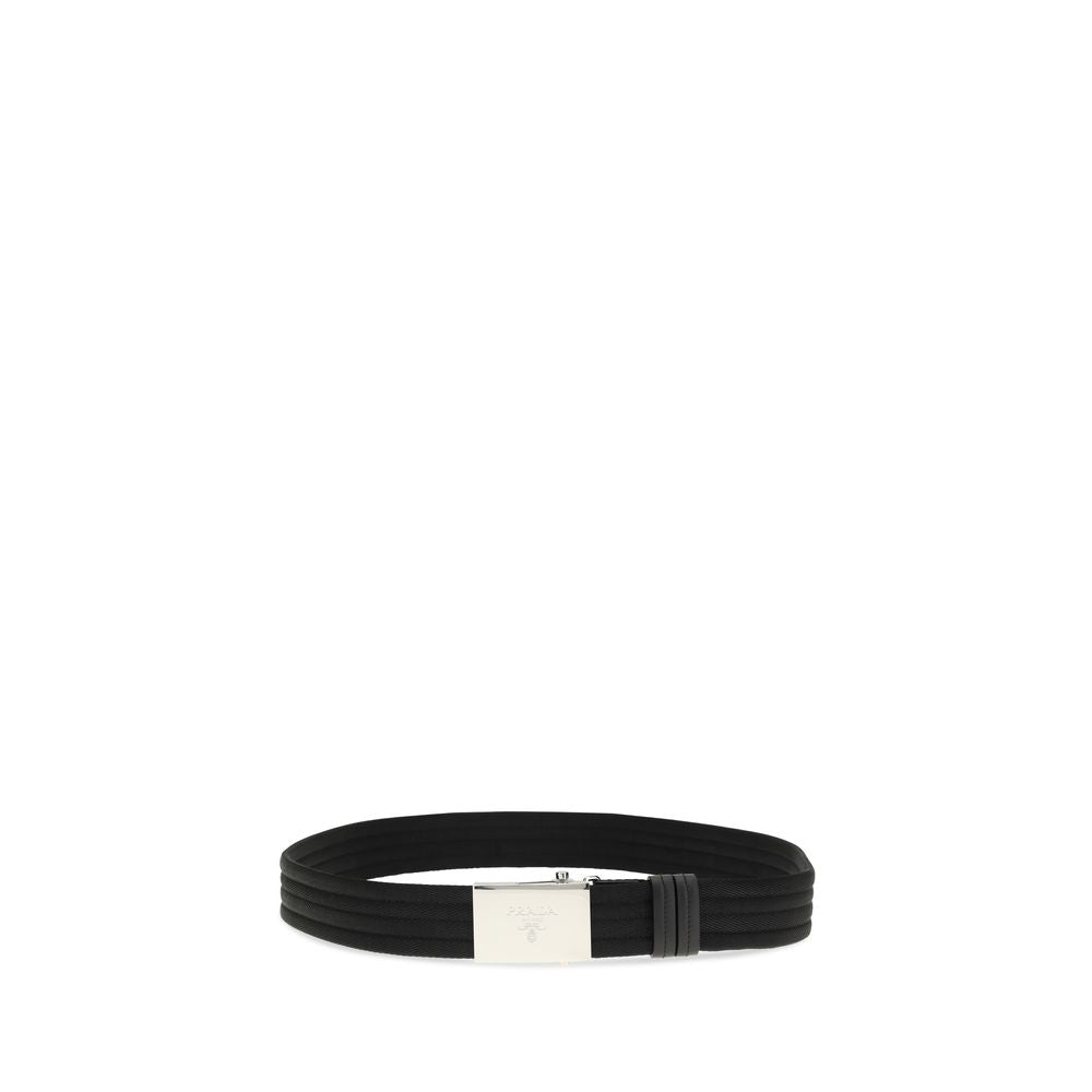 Black Polyester Thin Belt