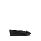 Black Calf Leather Bos Taurus Ballet Flats