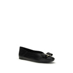 Black Calf Leather Bos Taurus Ballet Flats