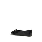Black Calf Leather Bos Taurus Ballet Flats