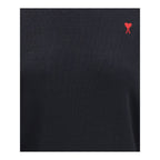 Black Merino Wool Sweatshirt