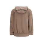 Brown Silk Sweatshirt
