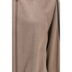 Brown Silk Sweatshirt