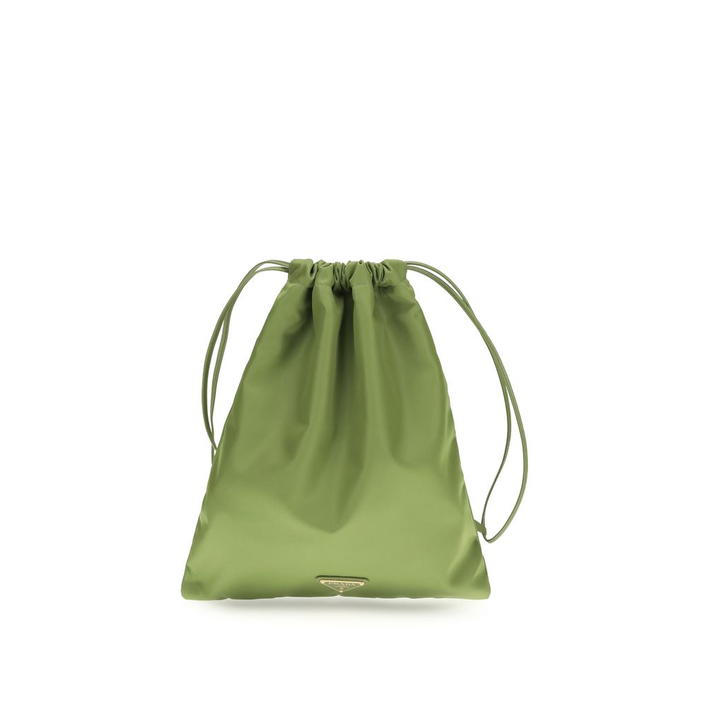 Bicolor Recycled Polyamide Shoulder Bag
