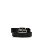 Black Calf Leather Bos Taurus Belt