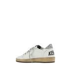 White Goatskin Low Top Sneakers