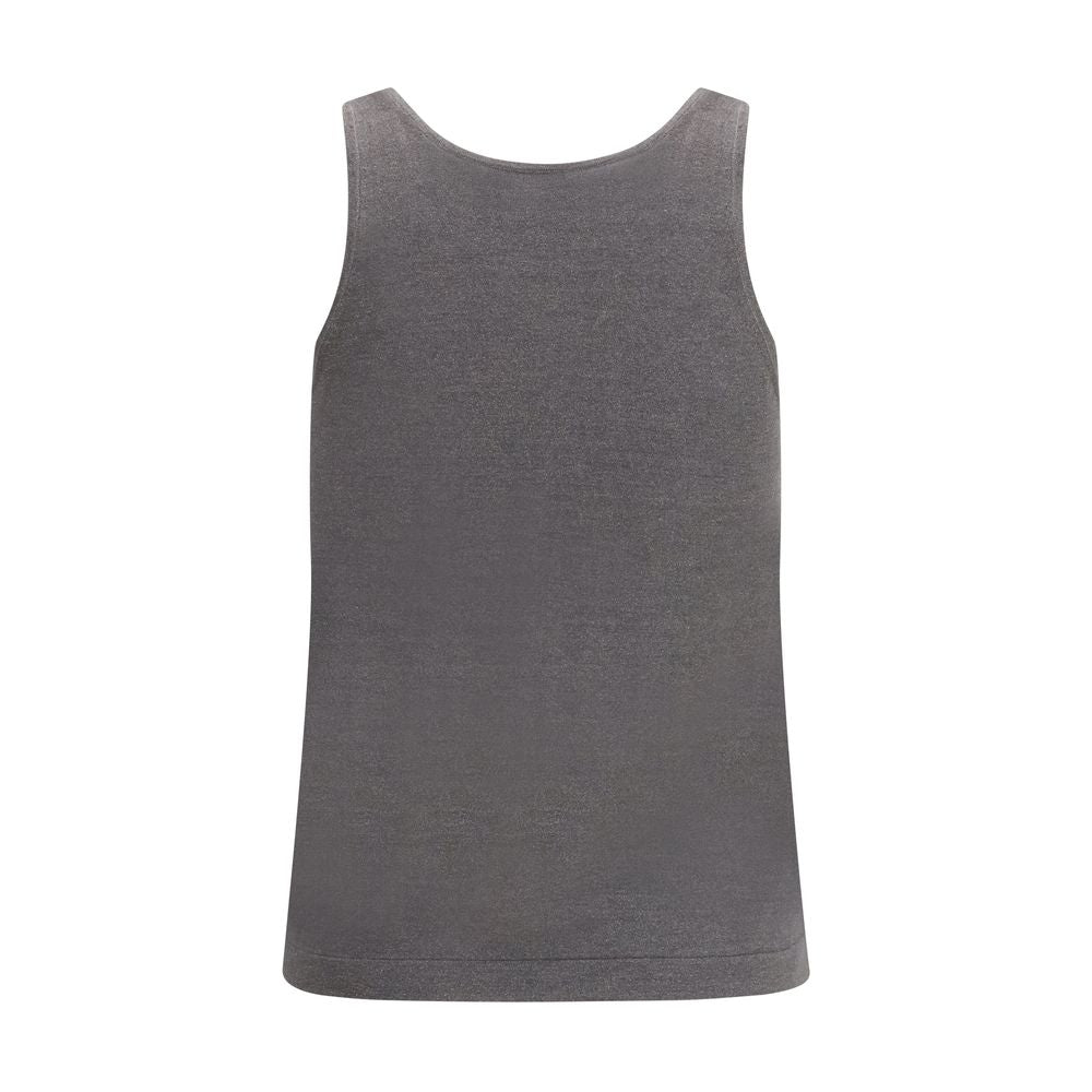 Gray Cashmere Tank Tops
