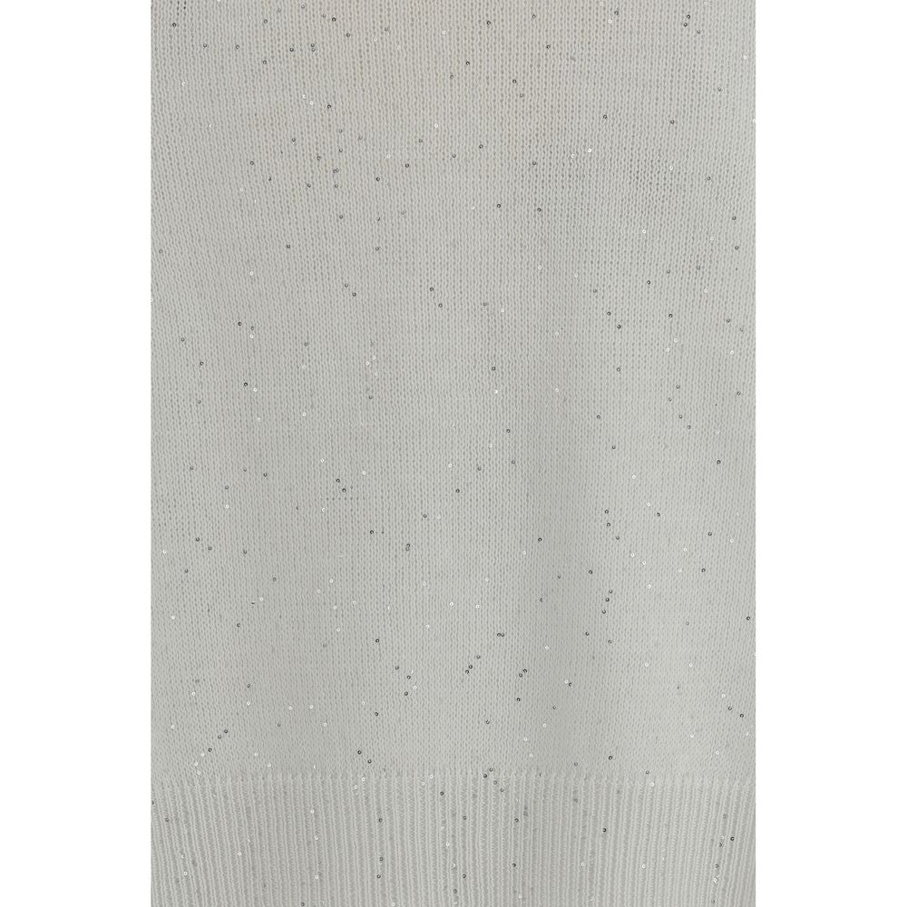 White Cotton Sweatshirt