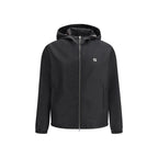 Black Polyester Shell Jacket