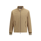 Beige Polyester Bomber