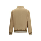 Beige Polyester Bomber