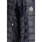 Blue Polyamide Full-Length Jacket