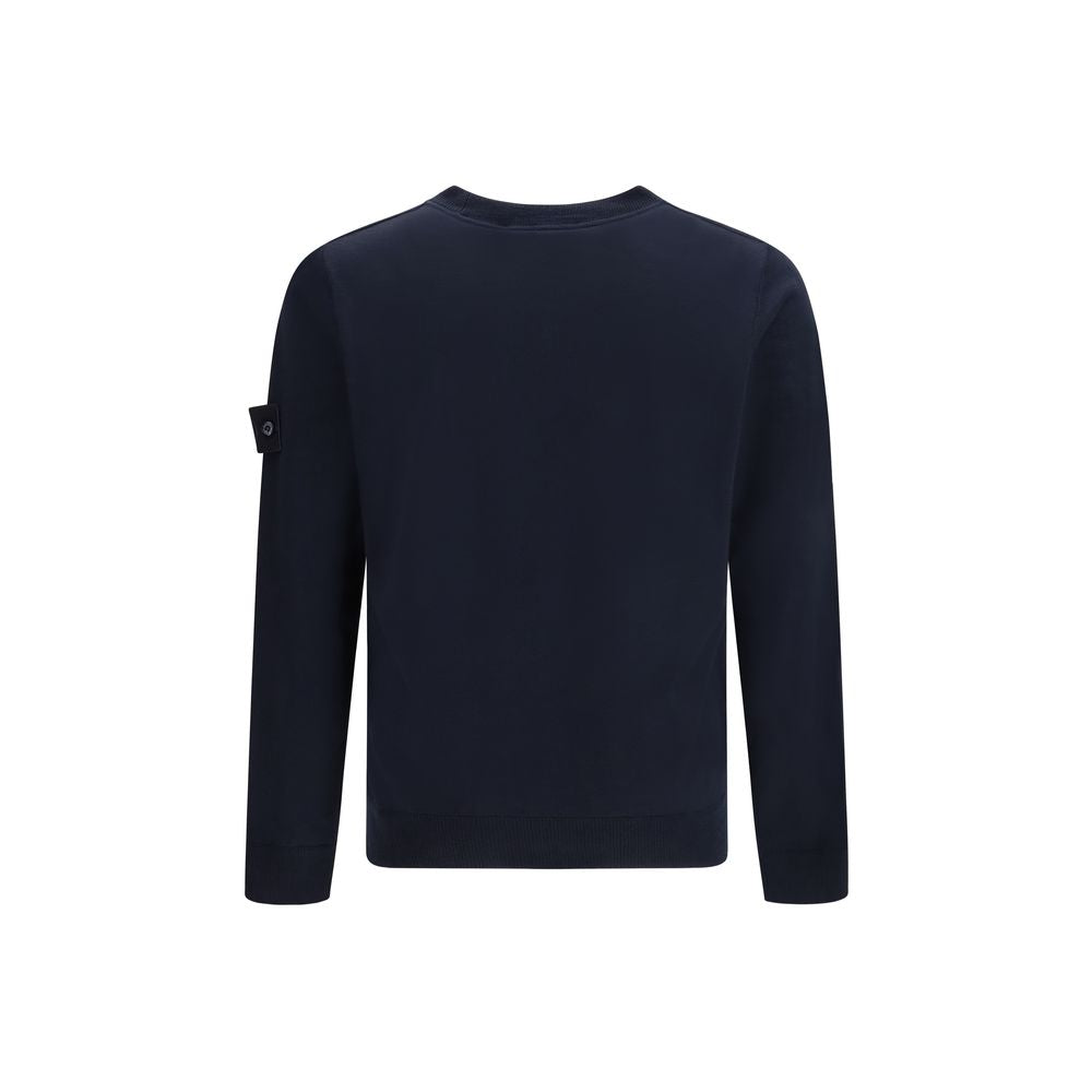 Blue Fleece Wool Sweatshirt