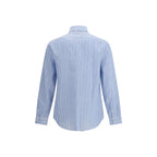 Blue Linen Pattern Shirt