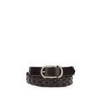 Black Calf Leather Bos Taurus Belt