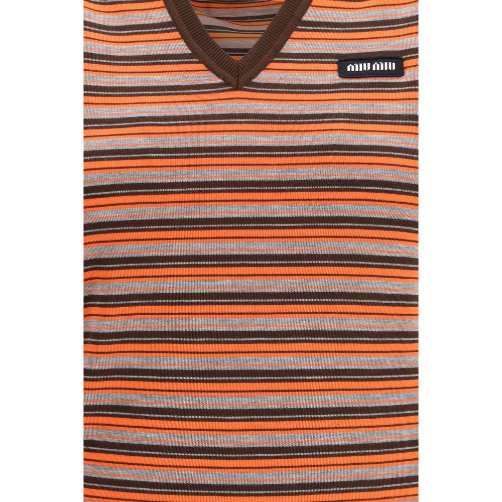 Multicolor Wool Sleeveles Sweater