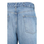 Blue Polyester Jeans Denim
