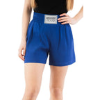 Blue Marabou Shorts