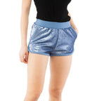 Purple Polyester Shorts