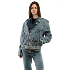Multicolor Cotton Denim Jacket